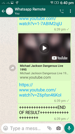 Youtube command, whatsapp cloud remote